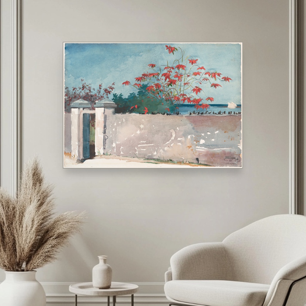 Zid u Nasau, Winslow Homer, A Wall Nassau, slika na platnu 3 Zid u Nasau, Winslow Homer, A Wall Nassau, slika na platnu - Slika 3