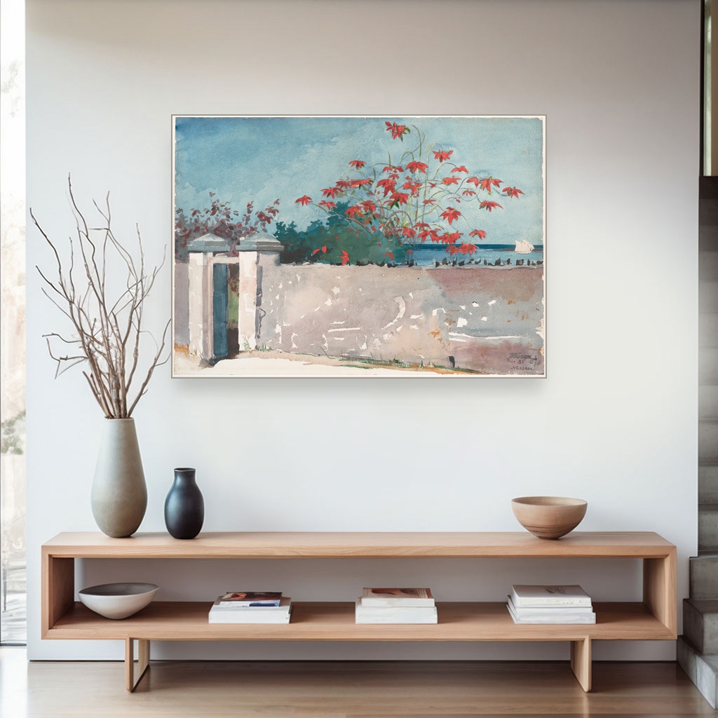 Zid u Nasau, Winslow Homer, A Wall Nassau, slika na platnu 4 Zid u Nasau, Winslow Homer, A Wall Nassau, slika na platnu - Slika 4