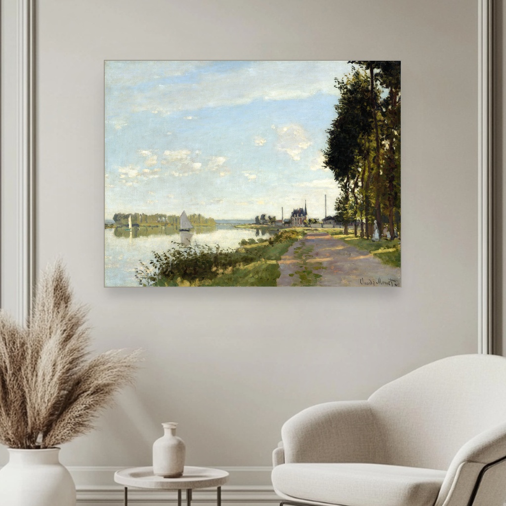 Argenteuil, Klod Mone, Argenteuil, slika na platnu 3 Argenteuil, Klod Mone, Argenteuil, slika na platnu - Slika 3