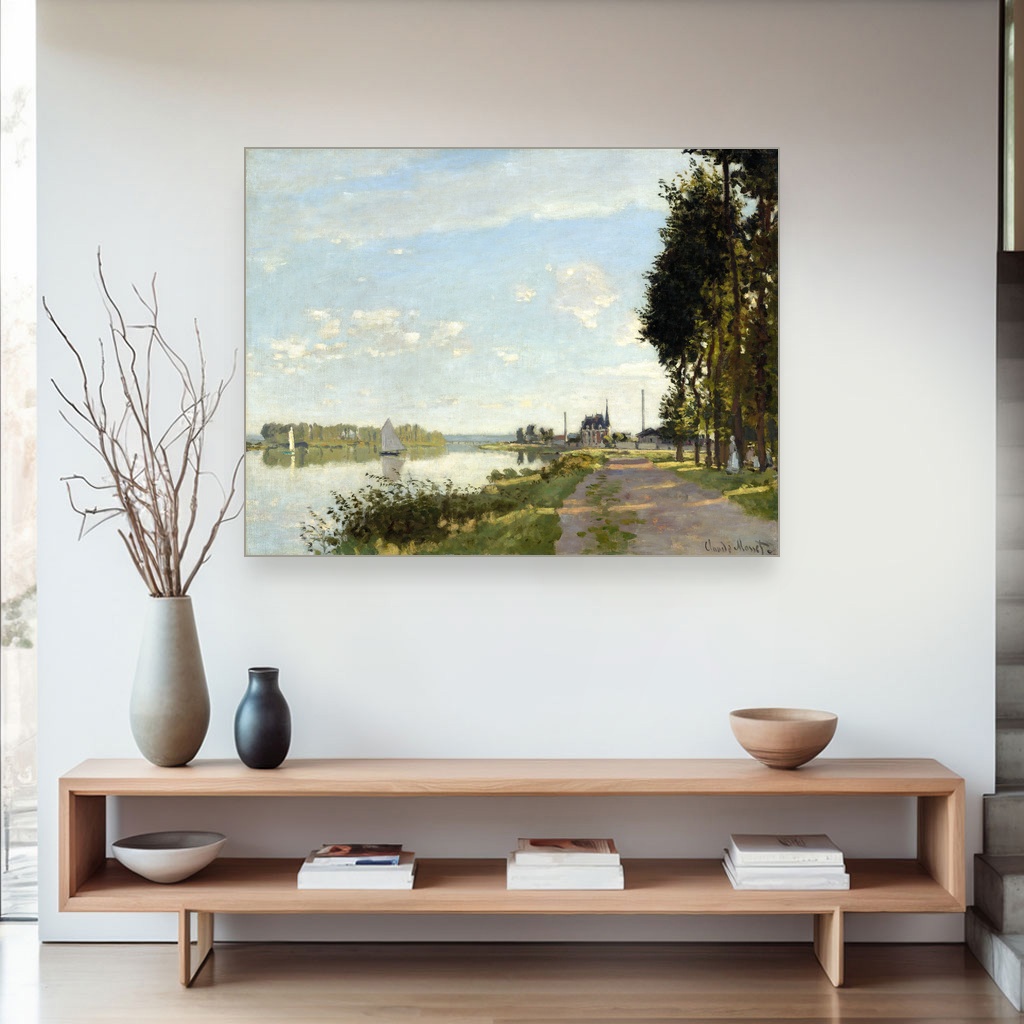 Argenteuil, Klod Mone, Argenteuil, slika na platnu 4 Argenteuil, Klod Mone, Argenteuil, slika na platnu - Slika 4