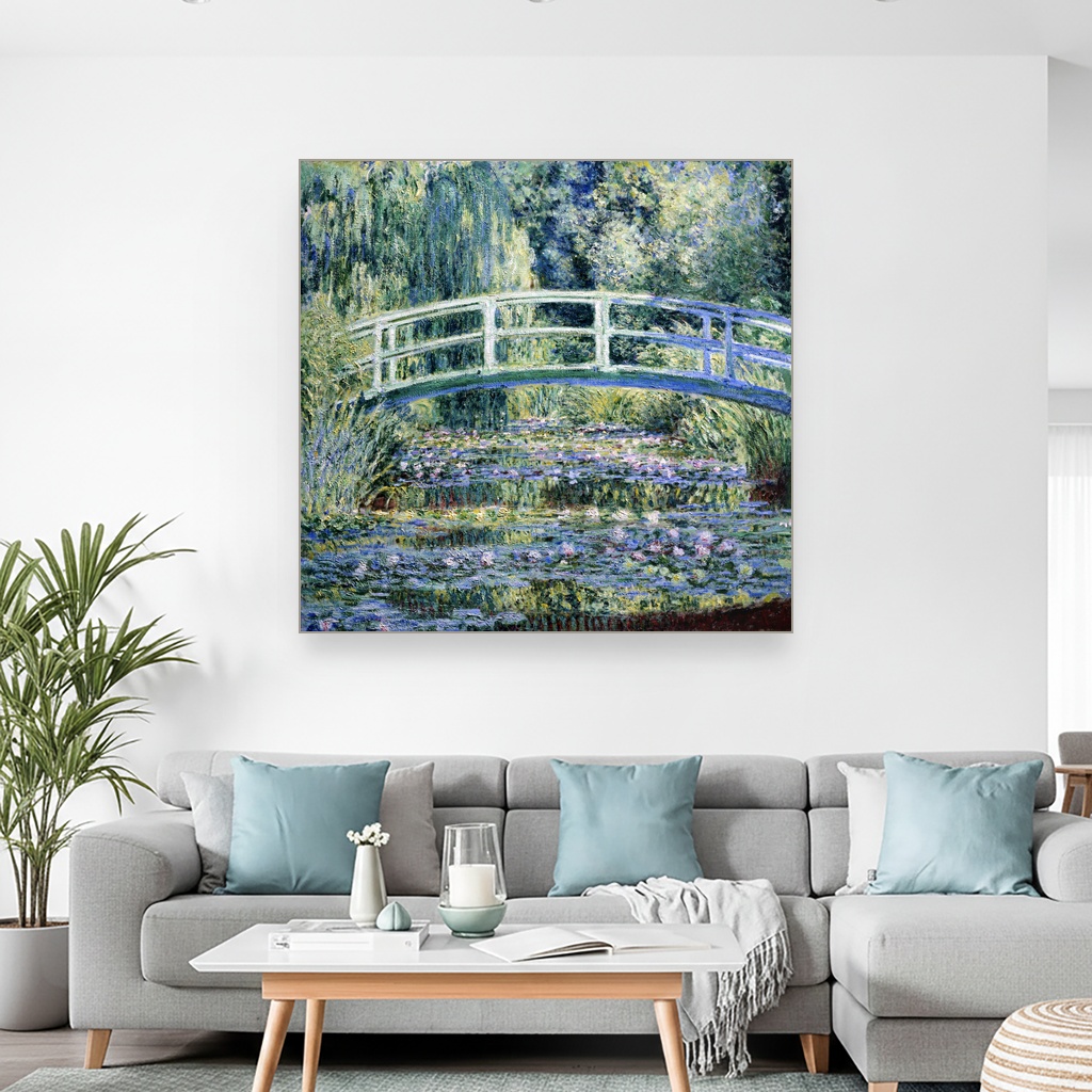 Ljiljani i japanski most, Claude Monet, Water Lilies and Japanese Bridge, slika na platnu 2 Ljiljani i japanski most, Claude Monet, Water Lilies and Japanese Bridge, slika na platnu - Slika 2