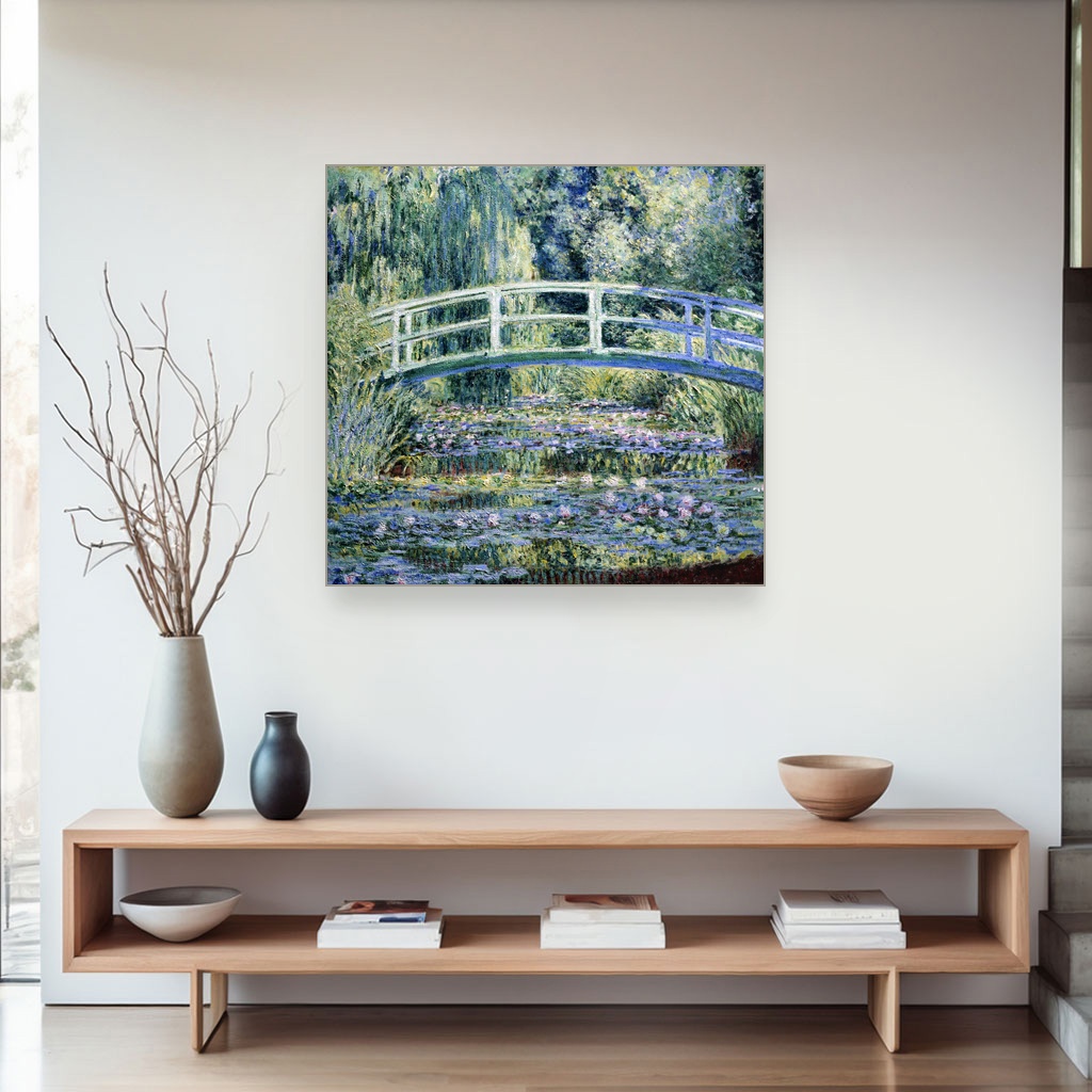 Ljiljani i japanski most, Claude Monet, Water Lilies and Japanese Bridge, slika na platnu 4 Ljiljani i japanski most, Claude Monet, Water Lilies and Japanese Bridge, slika na platnu - Slika 4