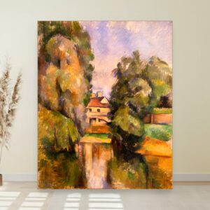 Seoska kuća pored reke, Paul Cézanne, Country House by a River, slika na platnu
