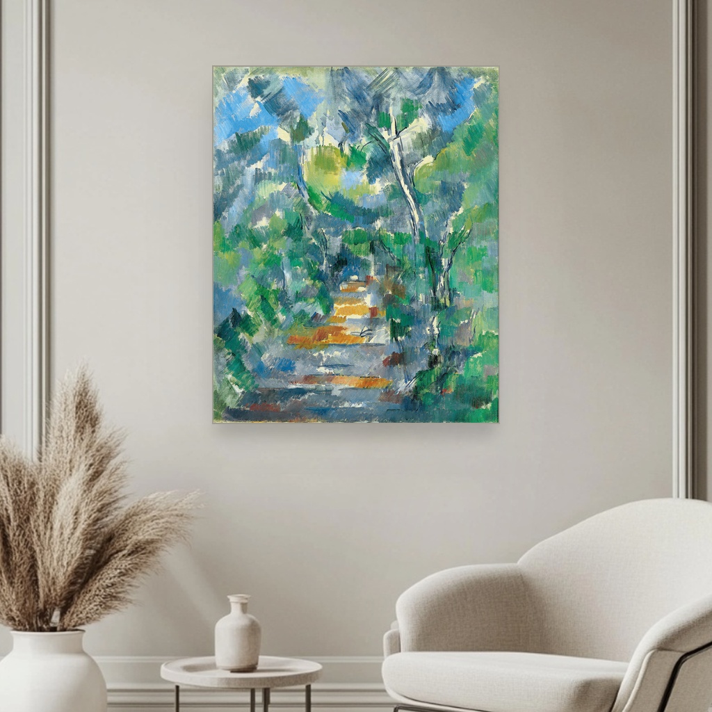 Šumski pejzaž Put od Mas Žoli do Šato Noar, Paul Cézanne, Forest Scene Path from Mas Jolie to Château noir, slika na platnu 3 Šumski pejzaž Put od Mas Žoli do Šato Noar, Paul Cézanne, Forest Scene Path from Mas Jolie to Château noir, slika na platnu - Slika 3