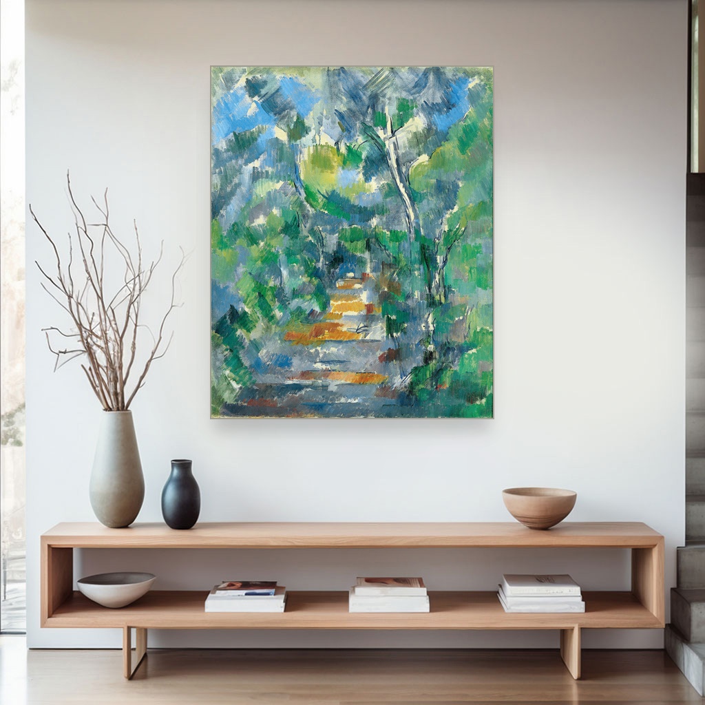 Šumski pejzaž Put od Mas Žoli do Šato Noar, Paul Cézanne, Forest Scene Path from Mas Jolie to Château noir, slika na platnu 4 Šumski pejzaž Put od Mas Žoli do Šato Noar, Paul Cézanne, Forest Scene Path from Mas Jolie to Château noir, slika na platnu - Slika 4