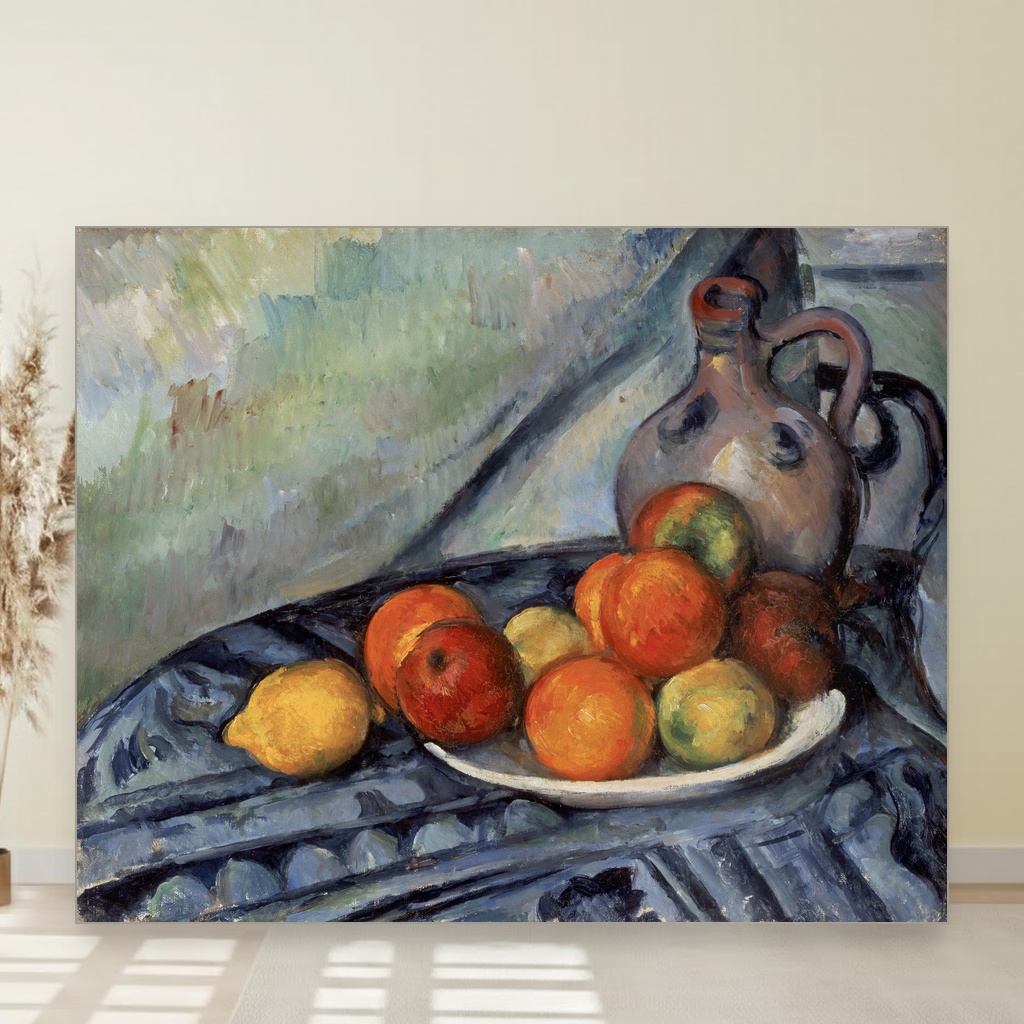 Voće i bokal na stolu, Paul Cézanne, Fruit and a Jug on a Table, slika na platnu 1 Voće i bokal na stolu, Paul Cézanne, Fruit and a Jug on a Table, slika na platnu
