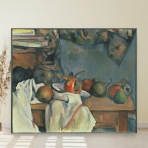 Šolja đumbira sa šipkom i kruškama, Paul Cézanne, Ginger Pot with Pomegranate and Pears, slika na platnu