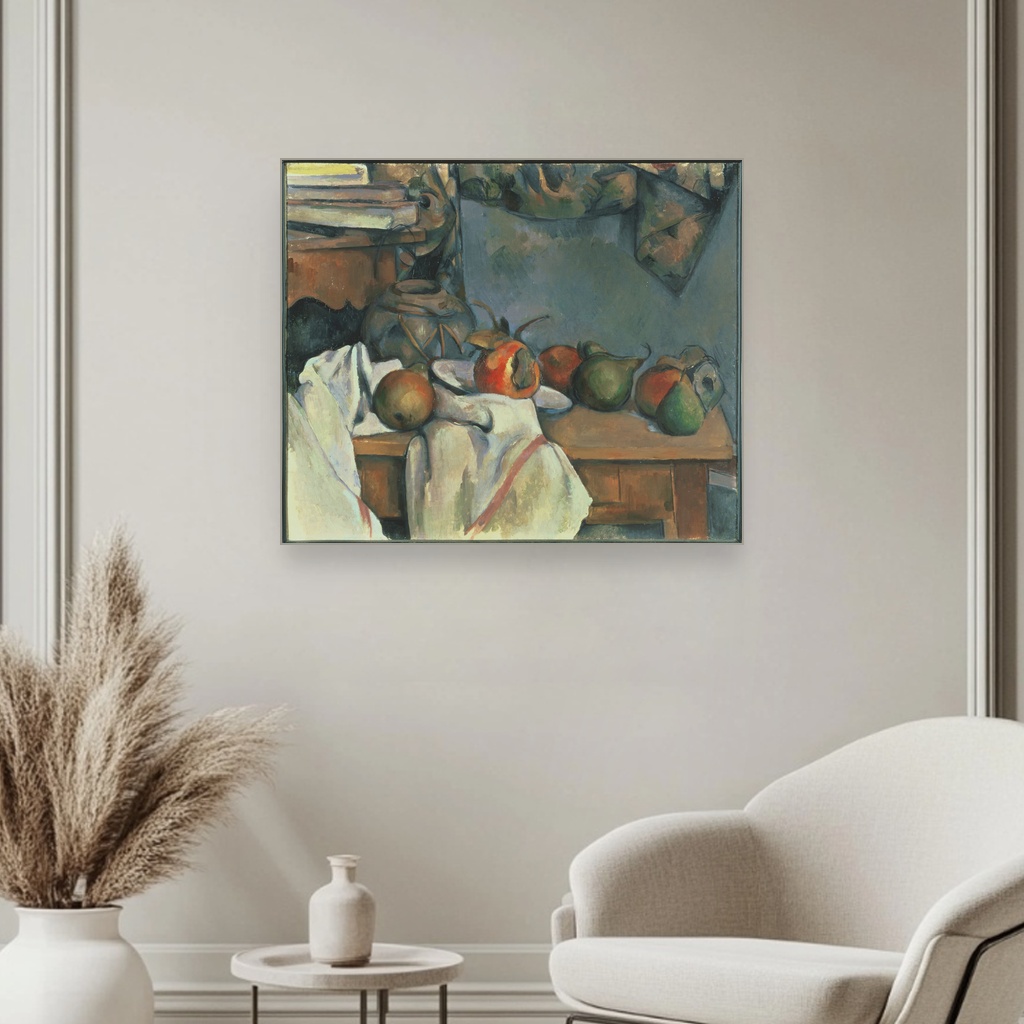 Šolja đumbira sa šipkom i kruškama, Paul Cézanne, Ginger Pot with Pomegranate and Pears, slika na platnu 3 Šolja đumbira sa šipkom i kruškama, Paul Cézanne, Ginger Pot with Pomegranate and Pears, slika na platnu - Slika 3