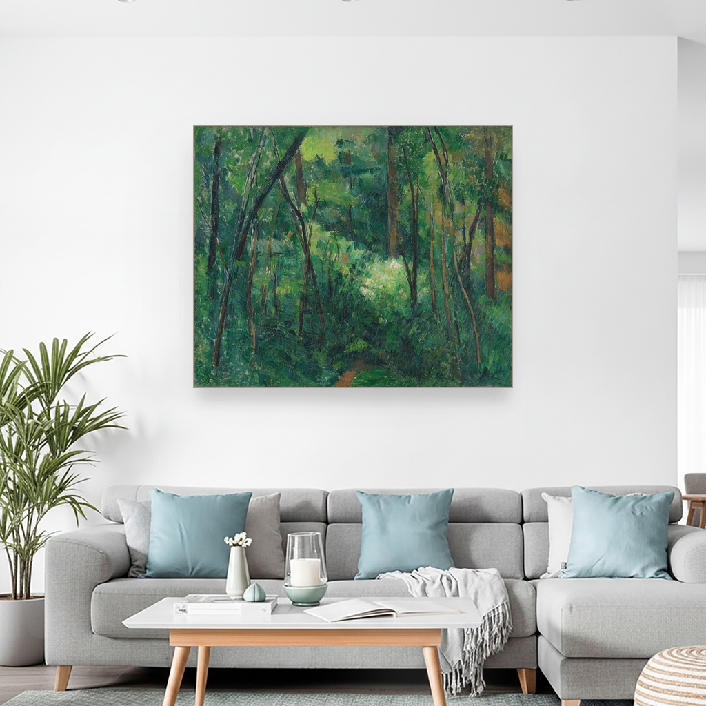 Unutrašnjost šume, Paul Cézanne, Interior of a forest, slika na platnu 2 Unutrašnjost šume, Paul Cézanne, Interior of a forest, slika na platnu - Slika 2