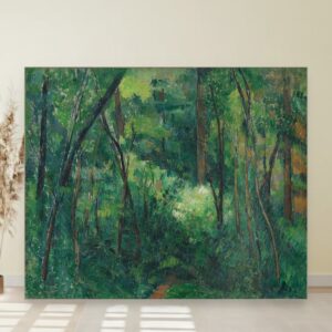 Unutrašnjost šume, Paul Cézanne, Interior of a forest, slika na platnu
