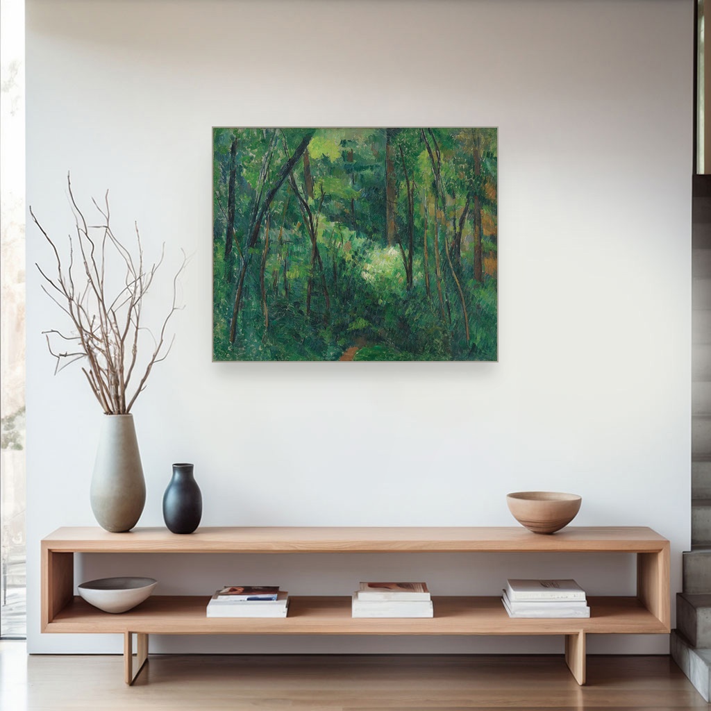 Unutrašnjost šume, Paul Cézanne, Interior of a forest, slika na platnu 4 Unutrašnjost šume, Paul Cézanne, Interior of a forest, slika na platnu - Slika 4