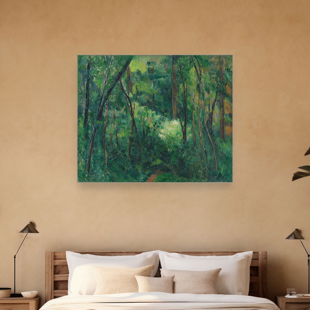 Unutrašnjost šume, Paul Cézanne, Interior of a forest, slika na platnu 5 Unutrašnjost šume, Paul Cézanne, Interior of a forest, slika na platnu - Slika 5