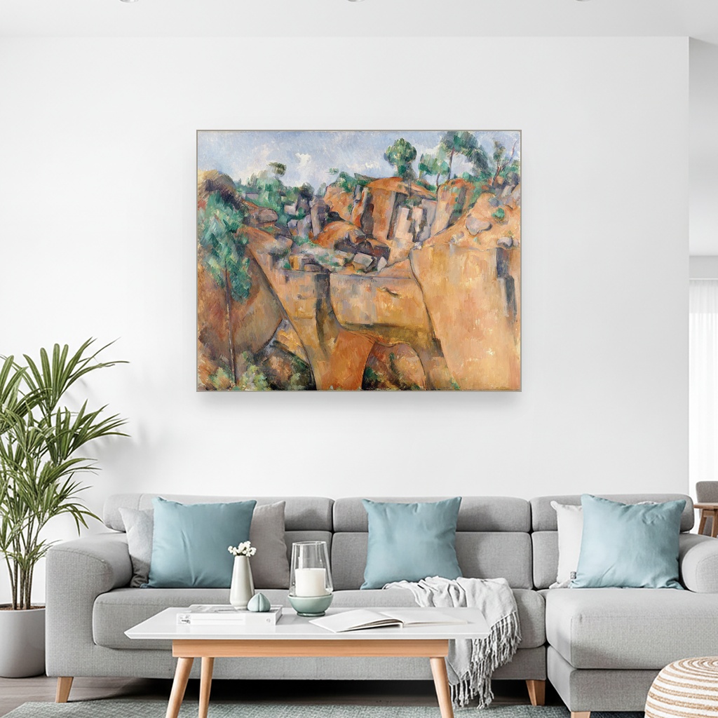 Kamenolom u Bibemusu, Paul Cézanne, The Quarry at Bibémus, slika na platnu 2 Kamenolom u Bibemusu, Paul Cézanne, The Quarry at Bibémus, slika na platnu - Slika 2