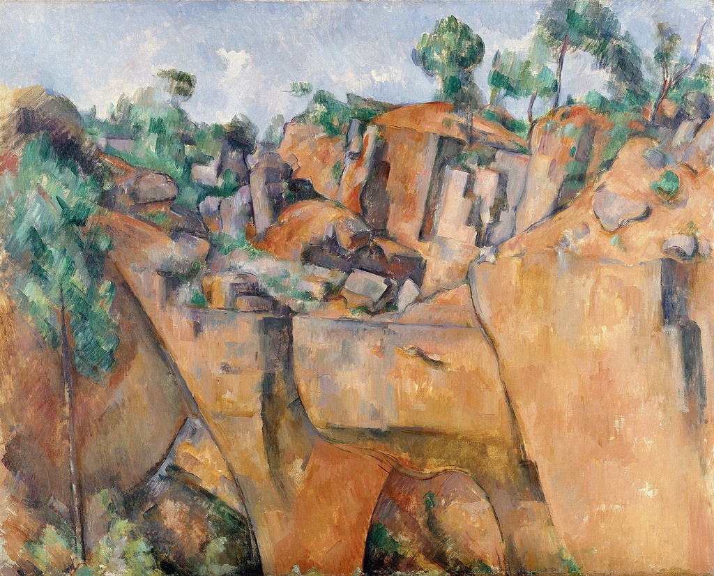 Kamenolom u Bibemusu, Paul Cézanne, The Quarry at Bibémus, slika na platnu 8 Kamenolom u Bibemusu, Paul Cézanne, The Quarry at Bibémus, slika na platnu - Slika 8