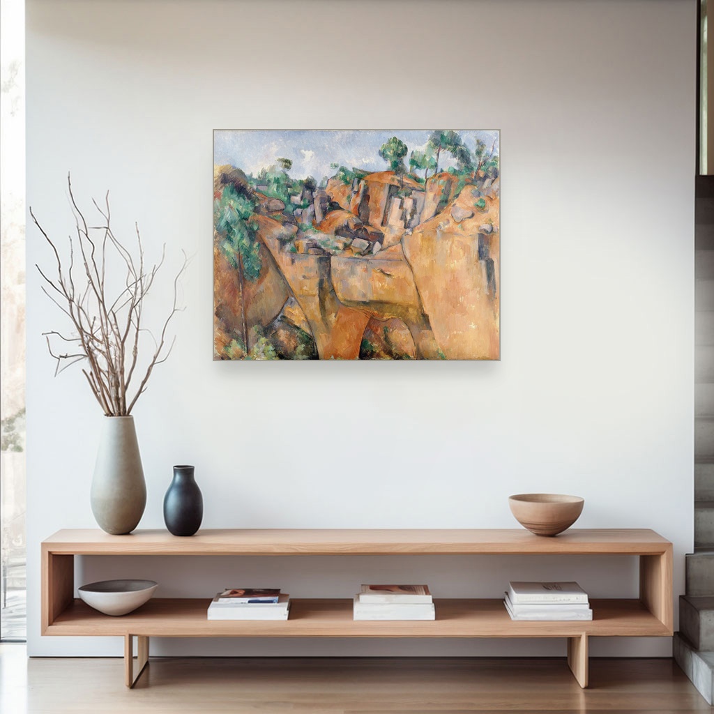 Kamenolom u Bibemusu, Paul Cézanne, The Quarry at Bibémus, slika na platnu 4 Kamenolom u Bibemusu, Paul Cézanne, The Quarry at Bibémus, slika na platnu - Slika 4