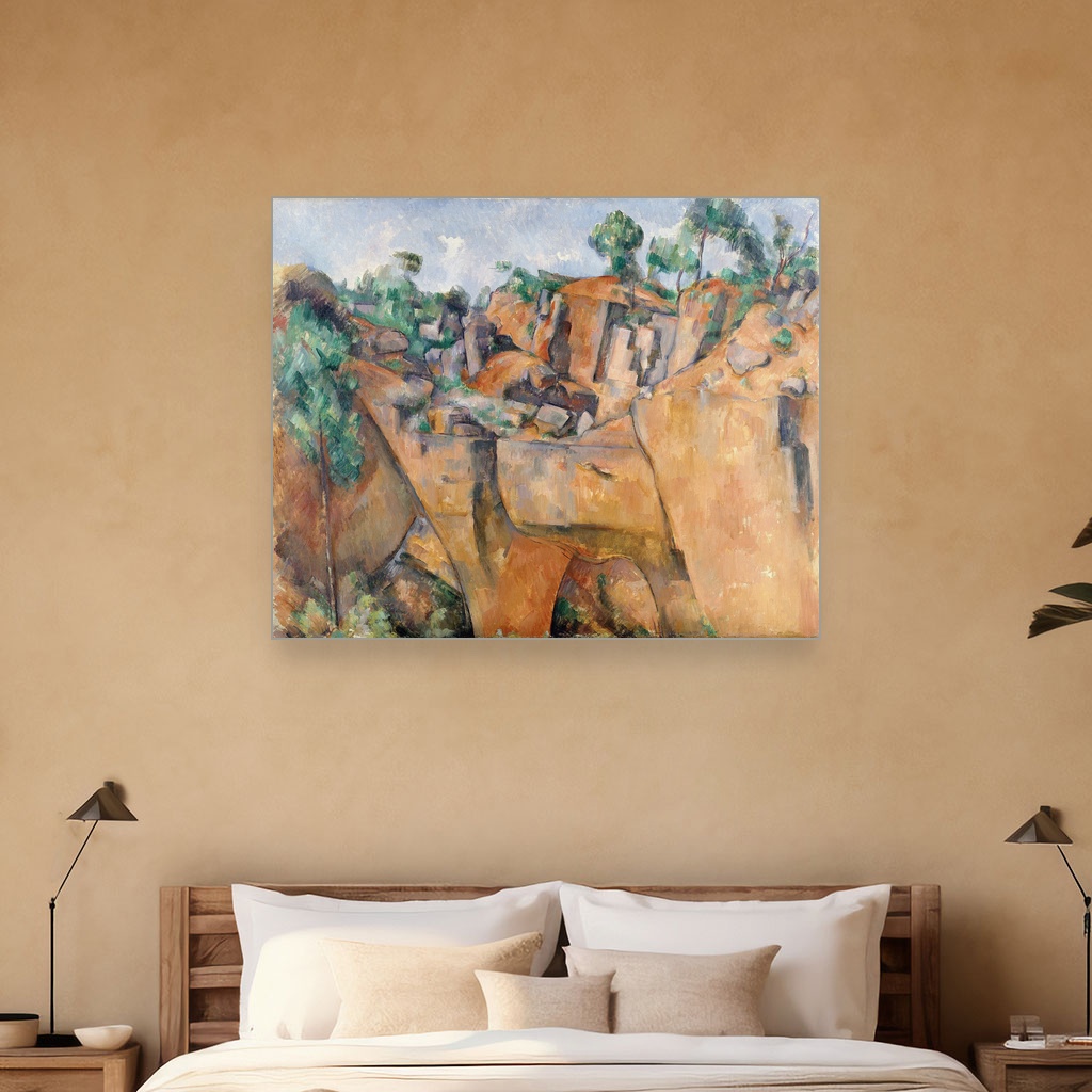 Kamenolom u Bibemusu, Paul Cézanne, The Quarry at Bibémus, slika na platnu 5 Kamenolom u Bibemusu, Paul Cézanne, The Quarry at Bibémus, slika na platnu - Slika 5