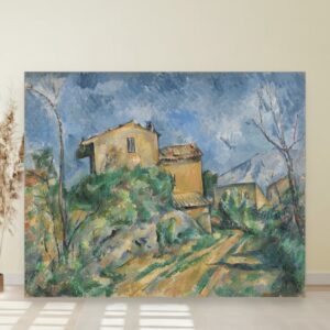 Kuća Marija sa pogledom na Crni zamak, Paul Cézanne, Maison Maria with a View of Château Noir, slika na platnu