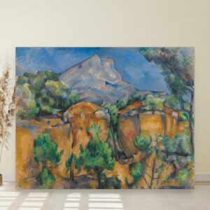 Pogled na Mont Sainte-Victoire sa kamenoloma Bibémus, Paul Cézanne, Mont Sainte-Victoire Seen from the Bibémus Quarry, slika na platnu