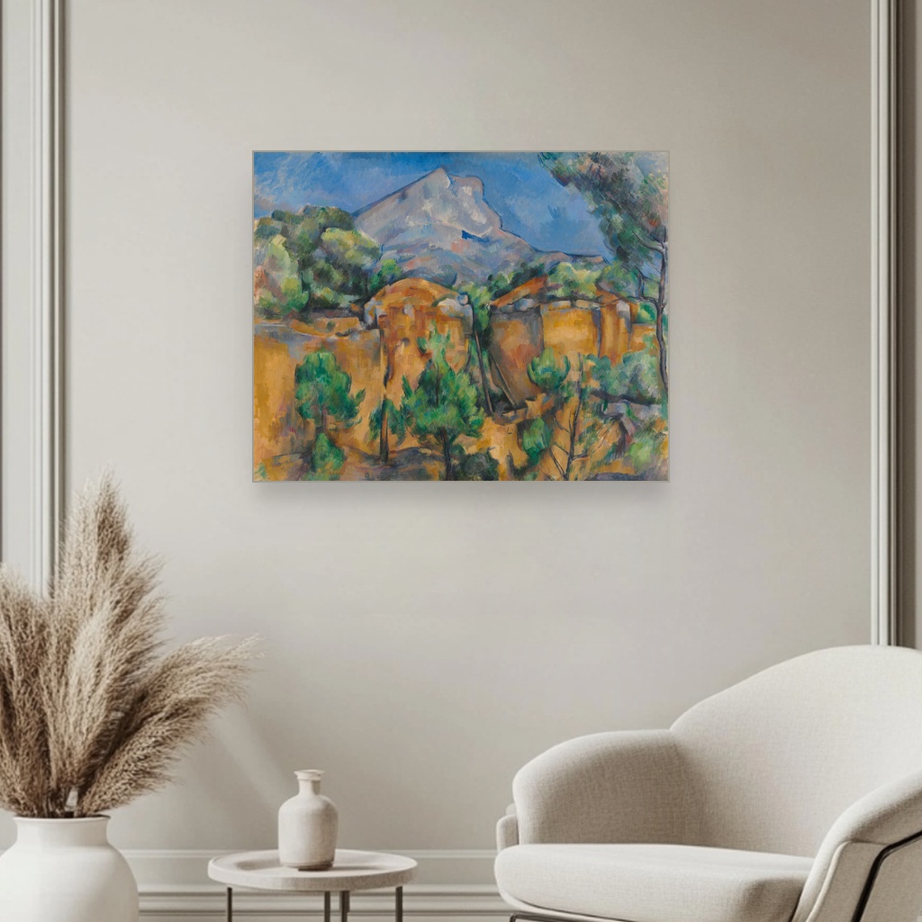 Pogled na Mont Sainte-Victoire sa kamenoloma Bibémus, Paul Cézanne, Mont Sainte-Victoire Seen from the Bibémus Quarry, slika na platnu 3 Pogled na Mont Sainte-Victoire sa kamenoloma Bibémus, Paul Cézanne, Mont Sainte-Victoire Seen from the Bibémus Quarry, slika na platnu - Slika 3