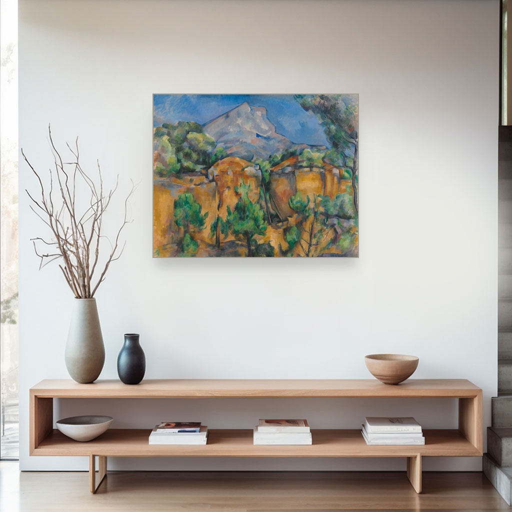 Pogled na Mont Sainte-Victoire sa kamenoloma Bibémus, Paul Cézanne, Mont Sainte-Victoire Seen from the Bibémus Quarry, slika na platnu 4 Pogled na Mont Sainte-Victoire sa kamenoloma Bibémus, Paul Cézanne, Mont Sainte-Victoire Seen from the Bibémus Quarry, slika na platnu - Slika 4