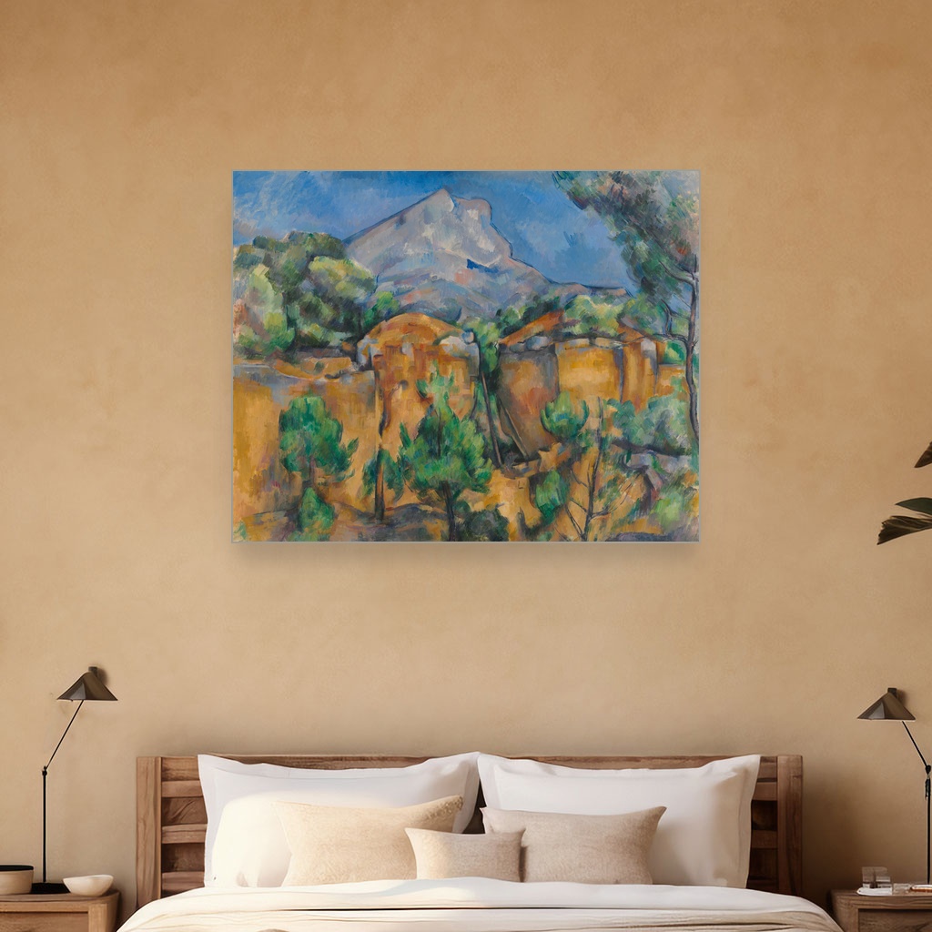 Pogled na Mont Sainte-Victoire sa kamenoloma Bibémus, Paul Cézanne, Mont Sainte-Victoire Seen from the Bibémus Quarry, slika na platnu 5 Pogled na Mont Sainte-Victoire sa kamenoloma Bibémus, Paul Cézanne, Mont Sainte-Victoire Seen from the Bibémus Quarry, slika na platnu - Slika 5