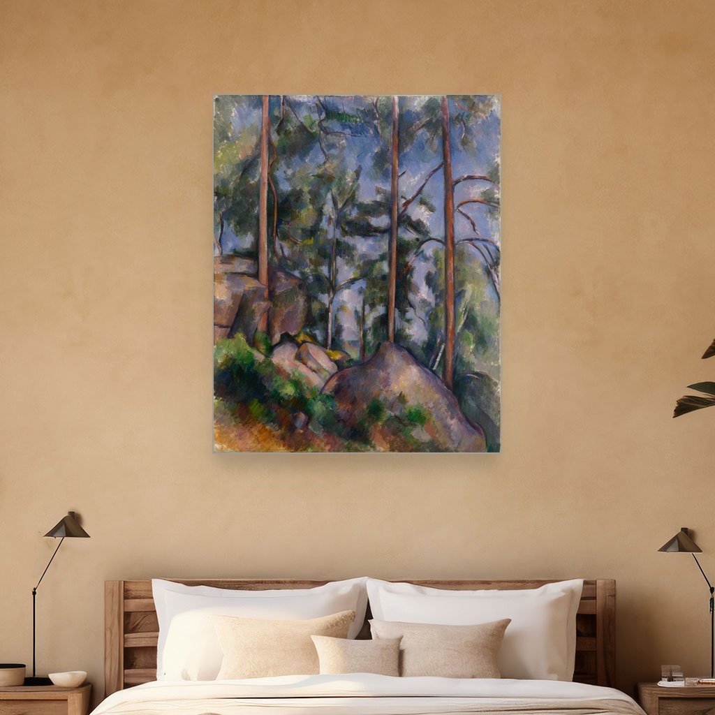 Borovi i stene Fontainebleau, Paul Cézanne, Pines and Rocks Fontainebleau, slika na platnu 5 Borovi i stene Fontainebleau, Paul Cézanne, Pines and Rocks Fontainebleau, slika na platnu - Slika 5