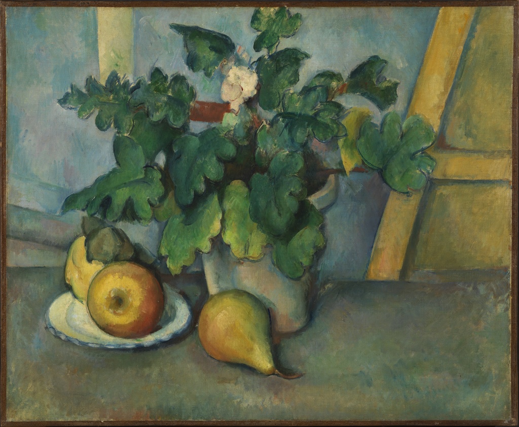 Saksija sa cvećem i voćem, Paul Cézanne, Pot of Flowers and Fruit, slika na platnu 8 Saksija sa cvećem i voćem, Paul Cézanne, Pot of Flowers and Fruit, slika na platnu - Slika 8