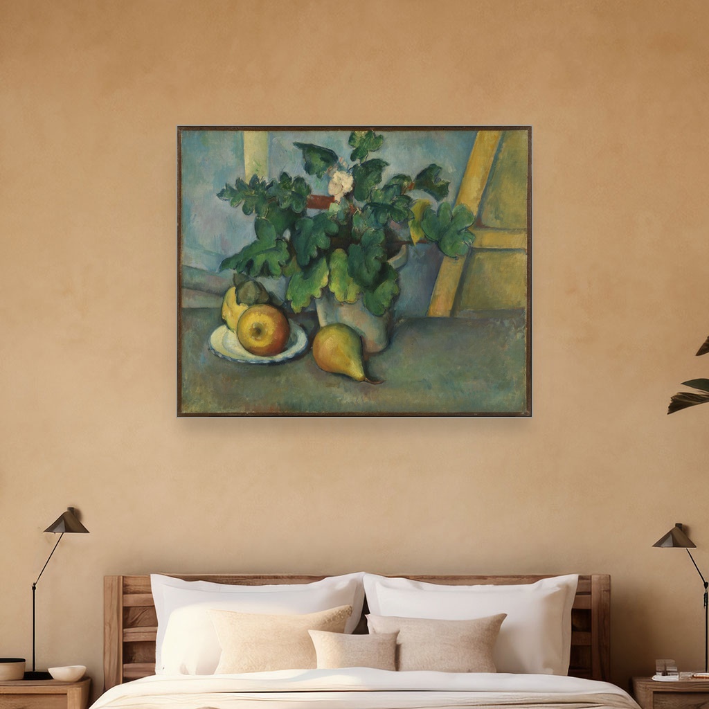 Saksija sa cvećem i voćem, Paul Cézanne, Pot of Flowers and Fruit, slika na platnu 5 Saksija sa cvećem i voćem, Paul Cézanne, Pot of Flowers and Fruit, slika na platnu - Slika 5