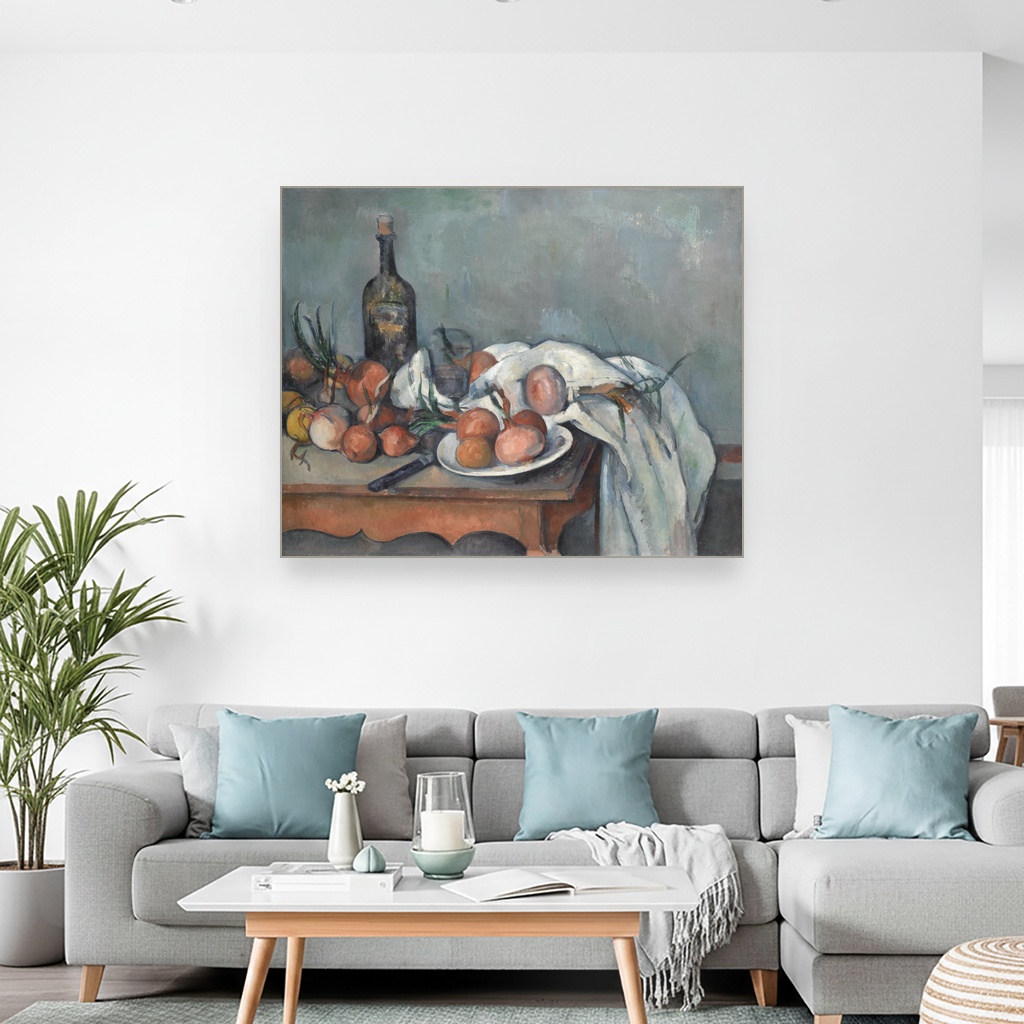 Mrtva priroda sa lukom, Paul Cézanne, Still Life with Onions, slika na platnu 2 Mrtva priroda sa lukom, Paul Cézanne, Still Life with Onions, slika na platnu - Slika 2