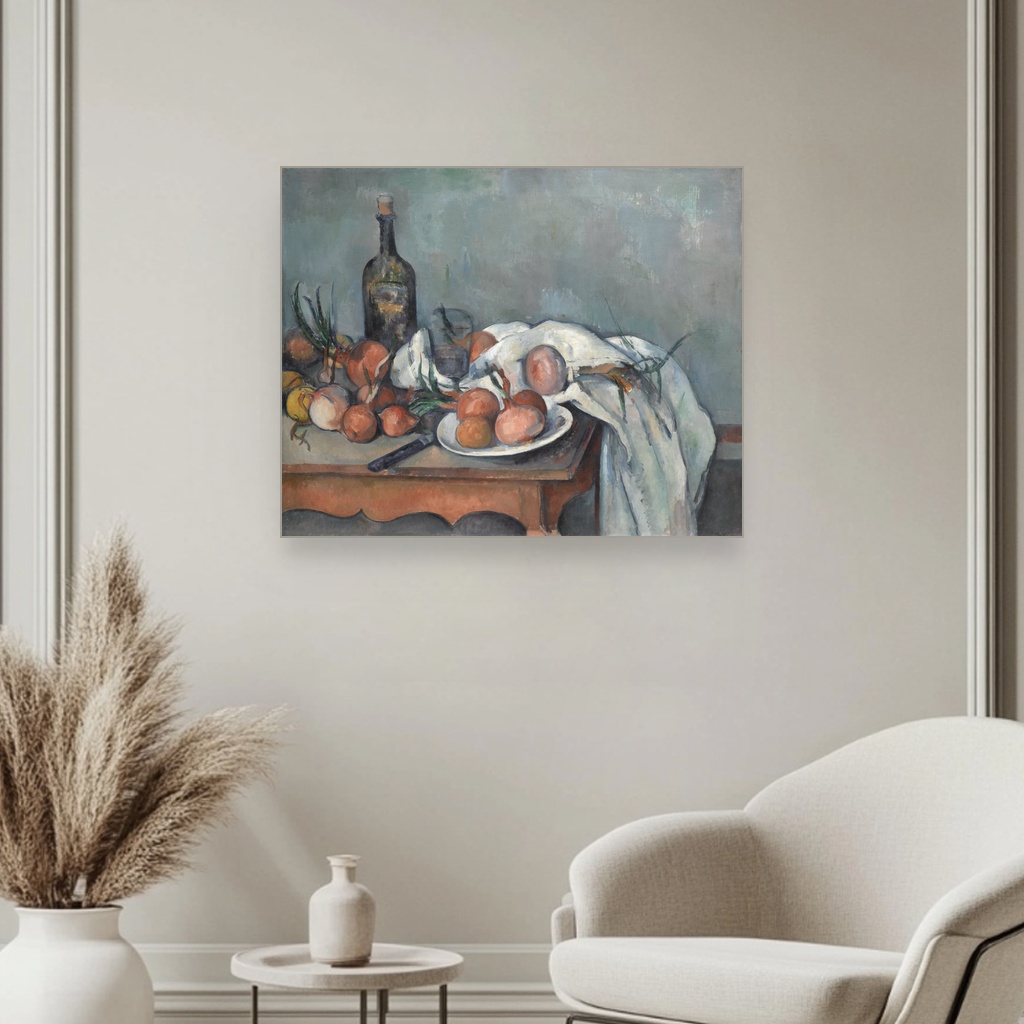Mrtva priroda sa lukom, Paul Cézanne, Still Life with Onions, slika na platnu 3 Mrtva priroda sa lukom, Paul Cézanne, Still Life with Onions, slika na platnu - Slika 3
