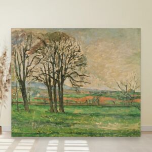 Gola stabla u Jas de Bufanu, Paul Cézanne, The Bare Trees at Jas de Bouffan, slika na platnu