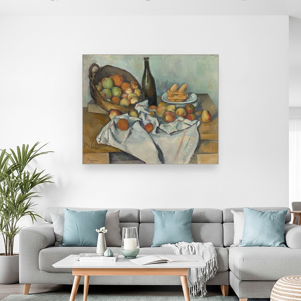 Korpa sa jabukama, Paul Cézanne, The Basket of Apples, slika na platnu 2 Korpa sa jabukama, Paul Cézanne, The Basket of Apples, slika na platnu - Slika 2