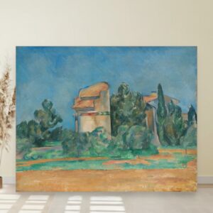 Golubja kula u Bellevueu, Paul Cézanne, The Pigeon Tower at Bellevue, slika na platnu