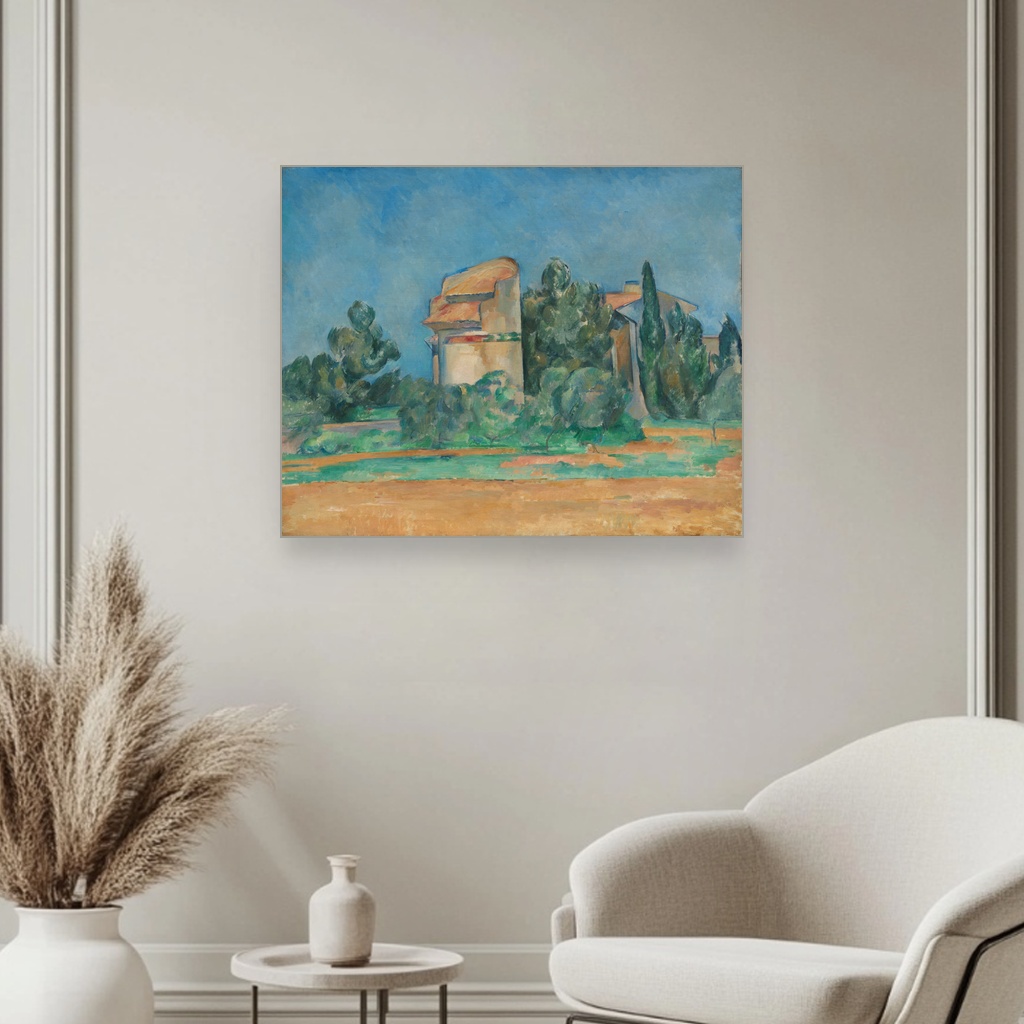 Golubja kula u Bellevueu, Paul Cézanne, The Pigeon Tower at Bellevue, slika na platnu 3 Golubja kula u Bellevueu, Paul Cézanne, The Pigeon Tower at Bellevue, slika na platnu - Slika 3