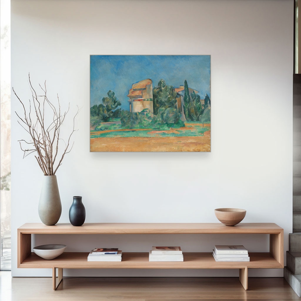 Golubja kula u Bellevueu, Paul Cézanne, The Pigeon Tower at Bellevue, slika na platnu 4 Golubja kula u Bellevueu, Paul Cézanne, The Pigeon Tower at Bellevue, slika na platnu - Slika 4