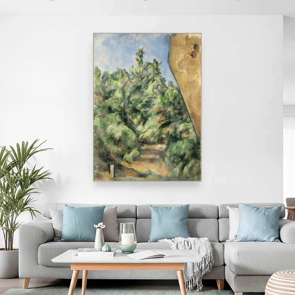 Crvena stena, Paul Cézanne, The Red Rock, slika na platnu 2 Crvena stena, Paul Cézanne, The Red Rock, slika na platnu - Slika 2