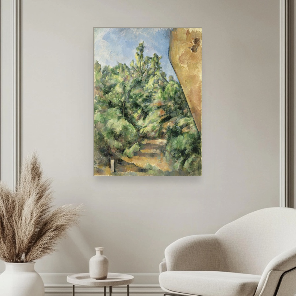 Crvena stena, Paul Cézanne, The Red Rock, slika na platnu 3 Crvena stena, Paul Cézanne, The Red Rock, slika na platnu - Slika 3