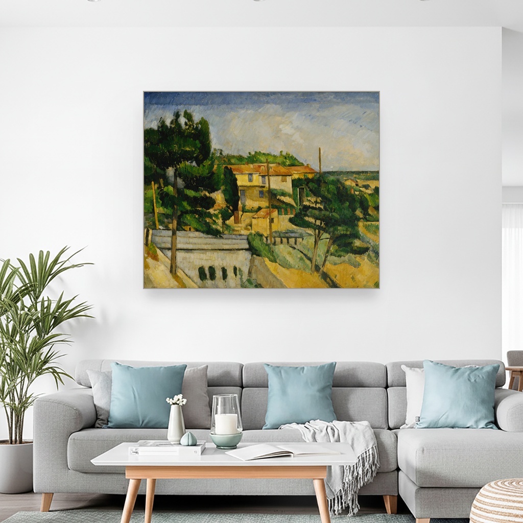 Most na putu u L'Estaqueu, Paul Cézanne, The Road Bridge at L'Estaque, slika na platnu 2 Most na putu u L'Estaqueu, Paul Cézanne, The Road Bridge at L'Estaque, slika na platnu - Slika 2