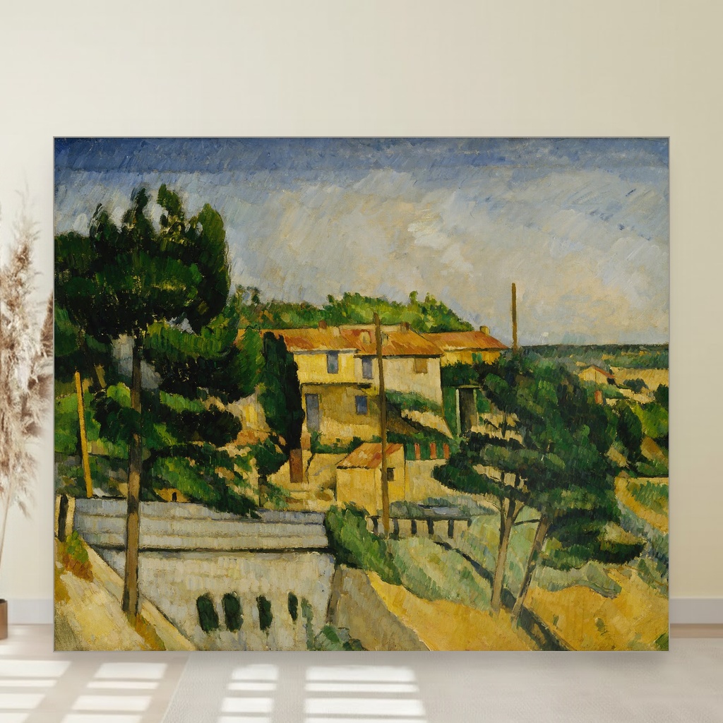 Most na putu u L'Estaqueu, Paul Cézanne, The Road Bridge at L'Estaque, slika na platnu 1 Most na putu u L'Estaqueu, Paul Cézanne, The Road Bridge at L'Estaque, slika na platnu