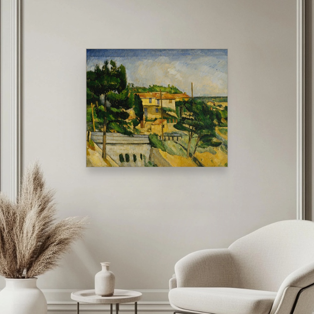 Most na putu u L'Estaqueu, Paul Cézanne, The Road Bridge at L'Estaque, slika na platnu 3 Most na putu u L'Estaqueu, Paul Cézanne, The Road Bridge at L'Estaque, slika na platnu - Slika 3