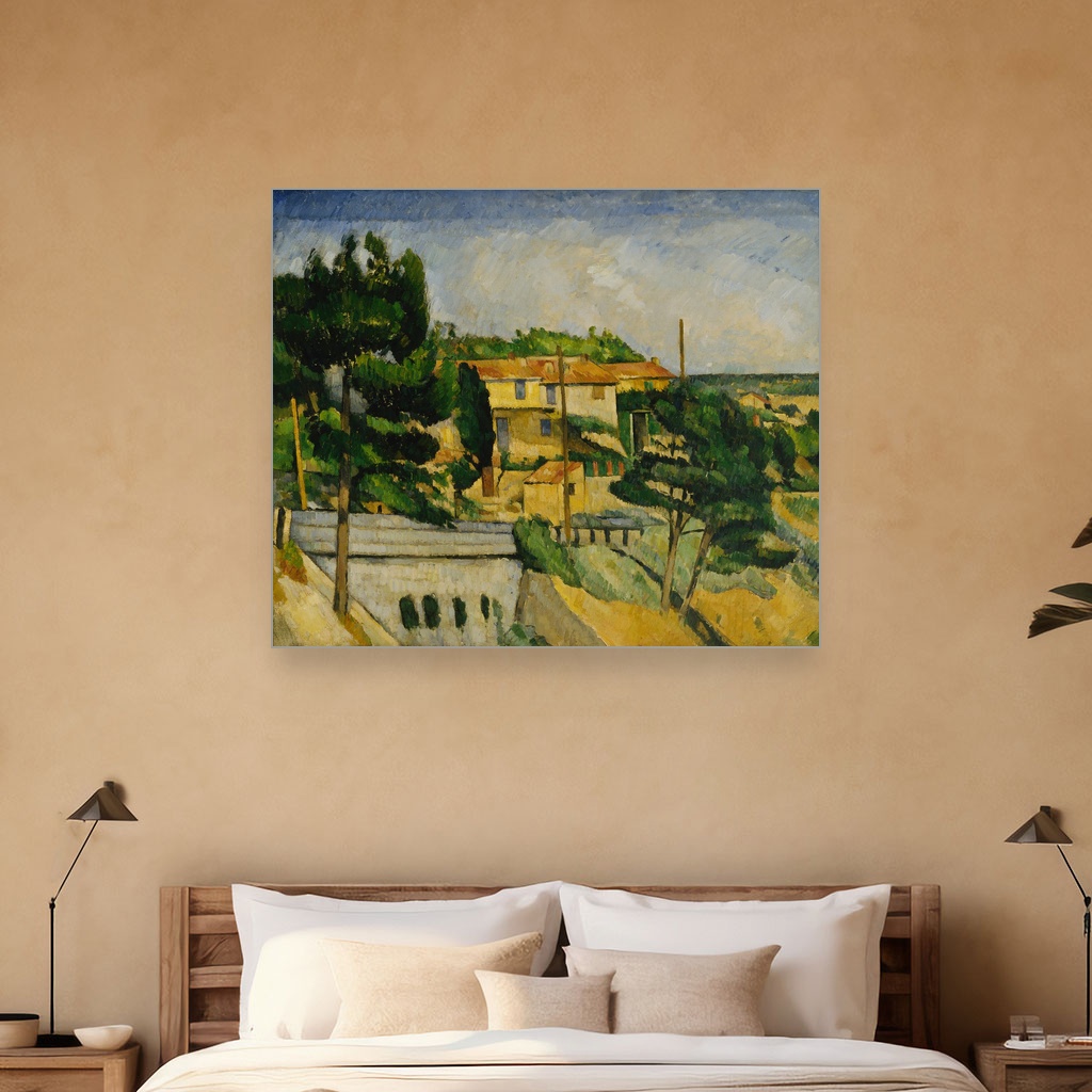 Most na putu u L'Estaqueu, Paul Cézanne, The Road Bridge at L'Estaque, slika na platnu 5 Most na putu u L'Estaqueu, Paul Cézanne, The Road Bridge at L'Estaque, slika na platnu - Slika 5