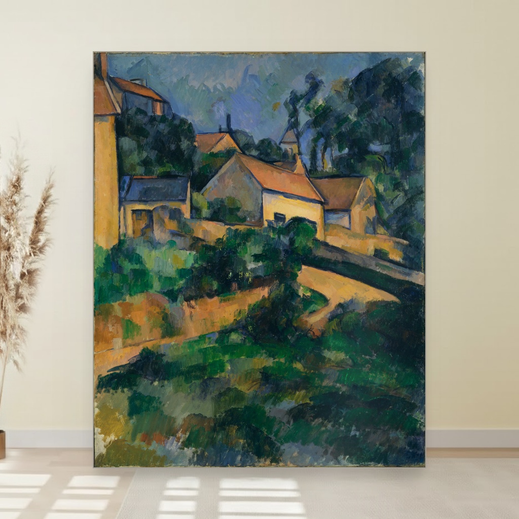 Zavojita cesta kod Montgeroula, Paul Cézanne, Turning Road at Montgeroult, slika na platnu 1 Zavojita cesta kod Montgeroula, Paul Cézanne, Turning Road at Montgeroult, slika na platnu