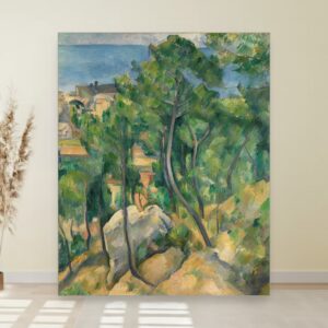 Pogled na more u L'Estaque, Paul Cézanne, View of the Sea at L'Estaque, slika na platnu