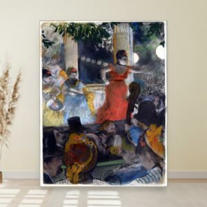 Kafe koncert u Les Ambassadeurs, Edgar Degas, Café-Concert at Les Ambassadeurs, slika na platnu