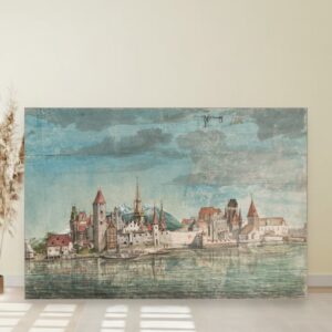 Inzbuk sa severa, Albrecht Dürer, Innsbruck von Norden, slika na platnu