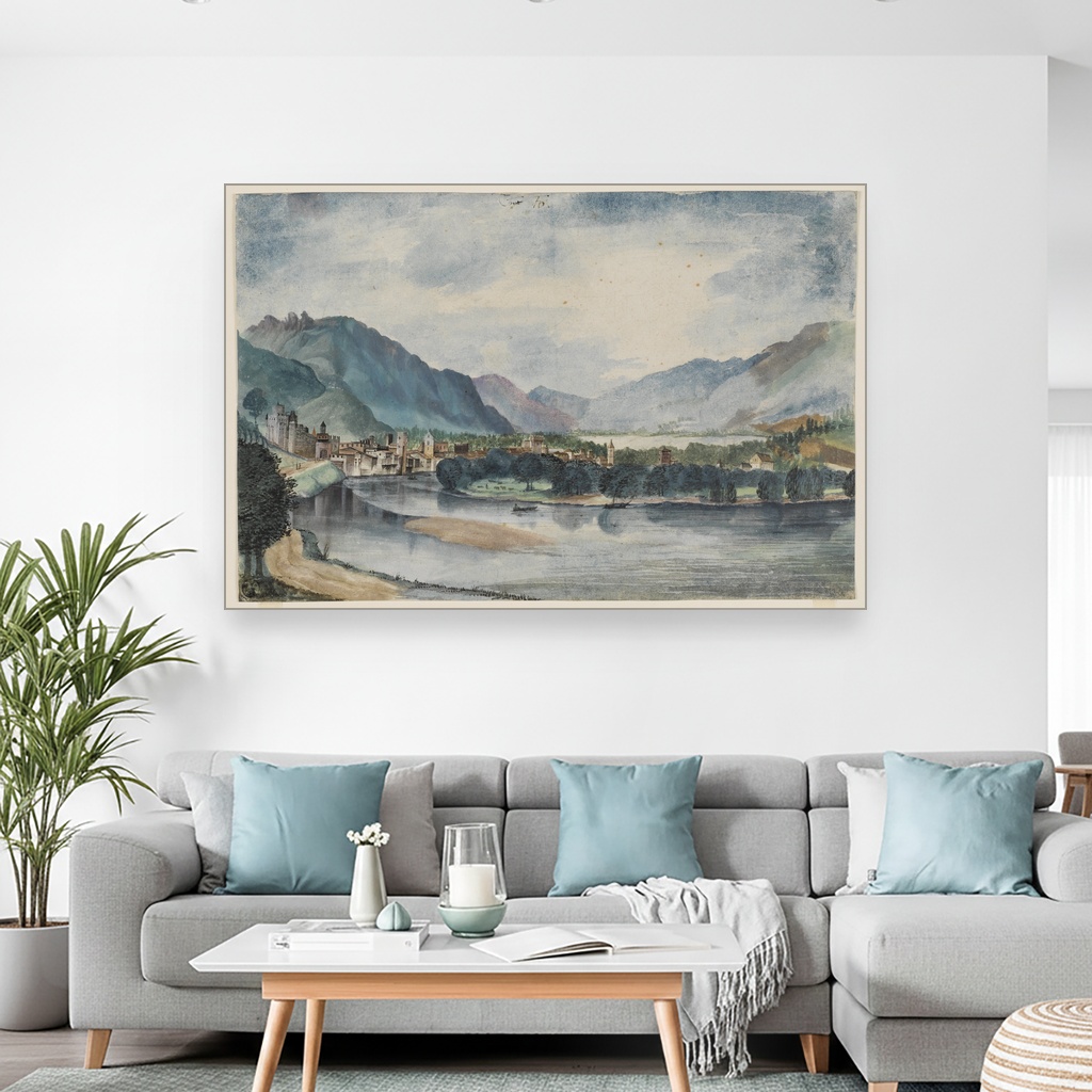 Pogled sa severa na Trento, Albrecht Dürer, View from the North Trento, slika na platnu 2 Pogled sa severa na Trento, Albrecht Dürer, View from the North Trento, slika na platnu - Slika 2