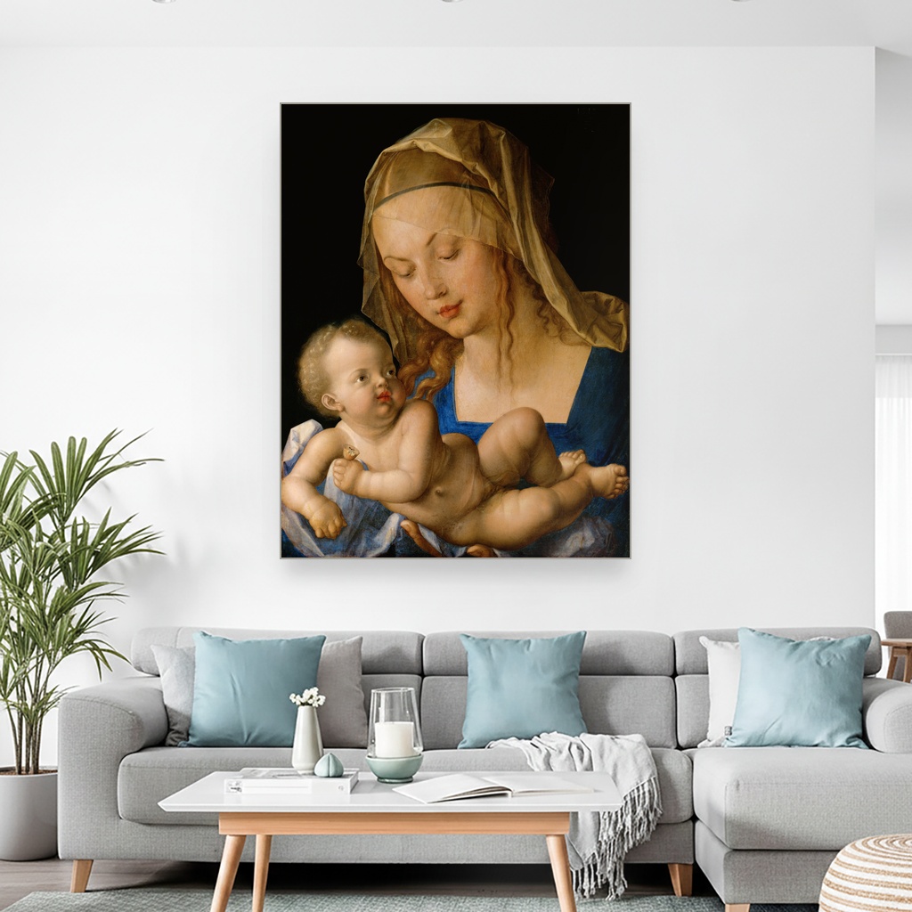 Devica i dete sa kruškom, Albrecht Dürer, Virgin and child with a pear, slika na platnu 2 Devica i dete sa kruškom, Albrecht Dürer, Virgin and child with a pear, slika na platnu - Slika 2