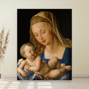Devica i dete sa kruškom, Albrecht Dürer, Virgin and child with a pear, slika na platnu