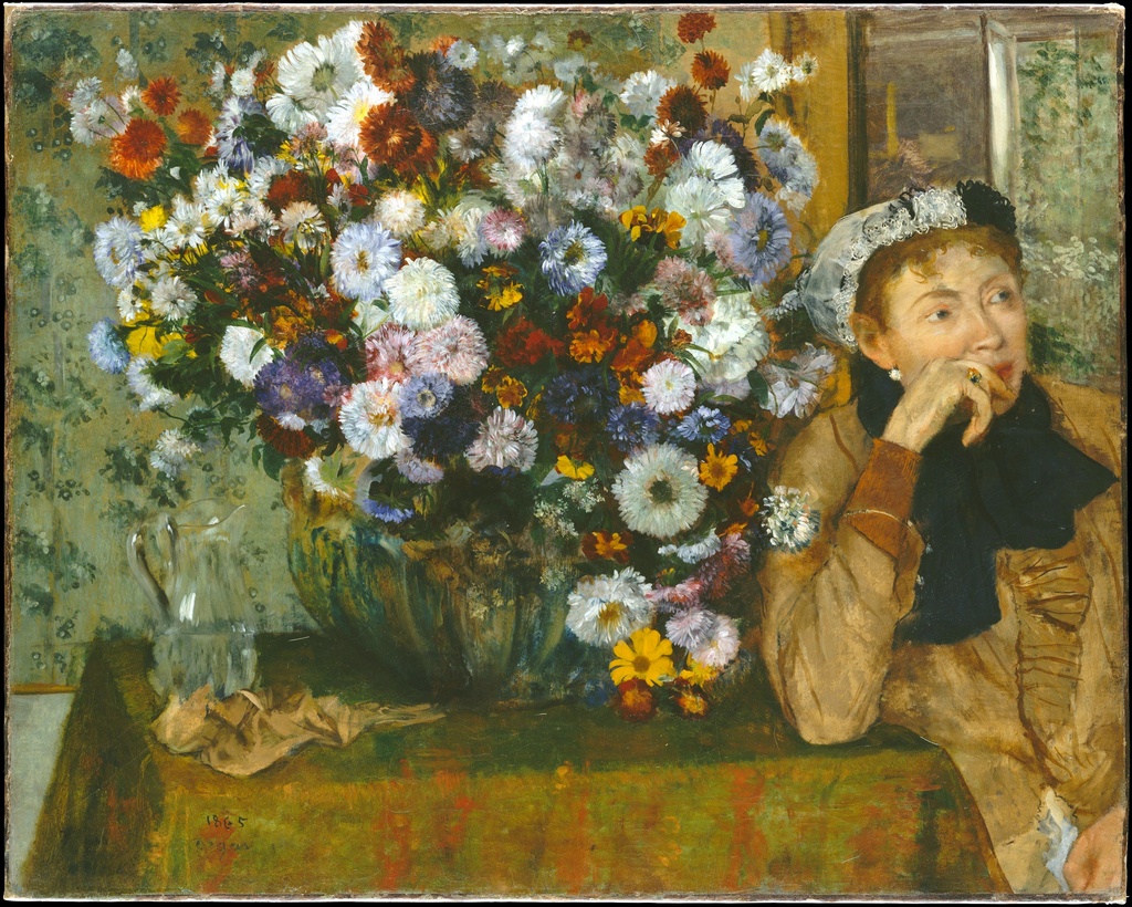 Žena pored vaze sa cvećem, Edgar Degas, A Woman Seated beside a Vase of Flowers, slika na platnu 8 Žena pored vaze sa cvećem, Edgar Degas, A Woman Seated beside a Vase of Flowers, slika na platnu - Slika 8