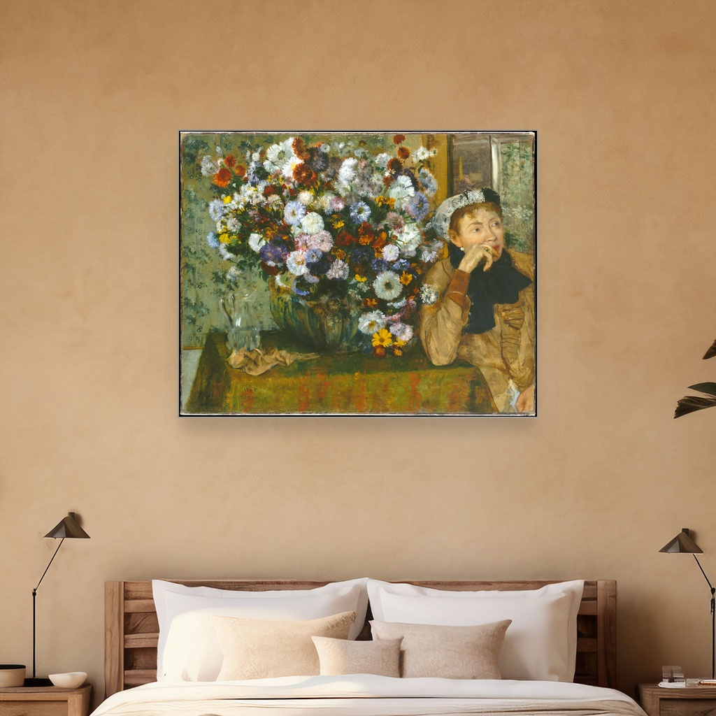 Žena pored vaze sa cvećem, Edgar Degas, A Woman Seated beside a Vase of Flowers, slika na platnu 5 Žena pored vaze sa cvećem, Edgar Degas, A Woman Seated beside a Vase of Flowers, slika na platnu - Slika 5